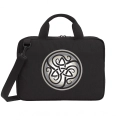 Sac Porte-Ordinateur Écoresponsable 15" en Coton Recyclé – Motif Triskel